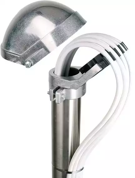 Mastkappe ALU für Antennenmasten DUR-line 14448 TOP-Kabeldurchführung,  für 48-52 mm Masten