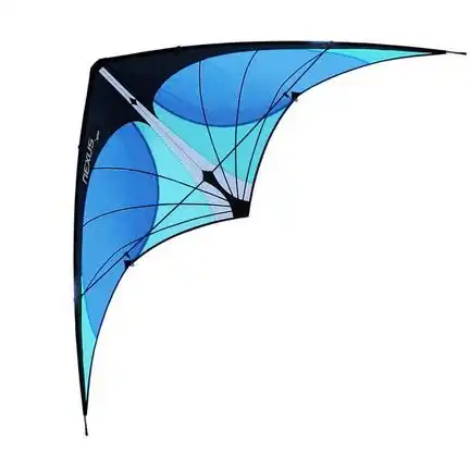 Prism Nexus Blue Zweileiner-Lenkdrachen/Stabdrachen (2-Leiner) rtf (flugfertig) 102 cm x 78 cm Cfk-Gestänge blau/türkis