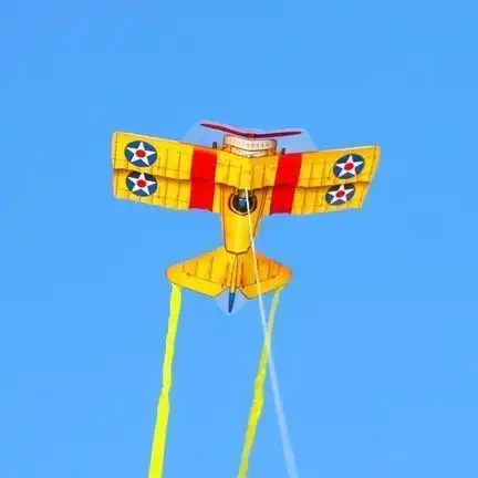 11111X-Kites Mini Micro Kites Bi-Plane - Einleiner-Drachen/Kinderdrachen (1-Leiner) rtf (flugfertig) 11 cm x 12 cm
