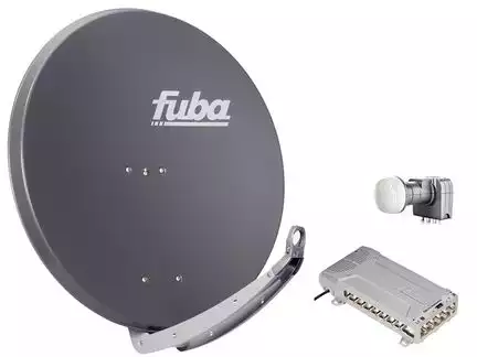 16 Teilnehmer Sat-Anlage - Fuba Profi85 HD16A   Schüsselgröße: 85 cm 16 Anschlüsse anthrazit 4K / 3D / HDTV ready