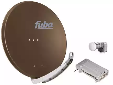 16 Teilnehmer Sat-Anlage - Fuba Profi85 HD16B   Schüsselgröße: 85 cm 16 Anschlüsse braun 4K / 3D / HDTV ready