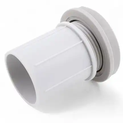XmediaSat M25 PVC-Rohradapter mit Gewinde – 25 mm Stangenrohr-Adapter,  für Verbindungs-/Verteilerdosen lichtgrau (RAL 7035)