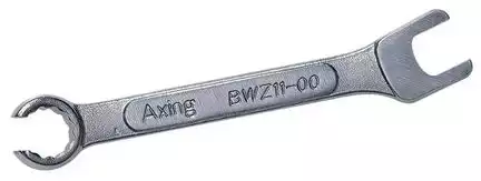 Axing BWZ 11-00 Gabelschlüssel für enge F-Buchsenabstände 11 mm Spezial aus Chrom-Vanadium-Stahl