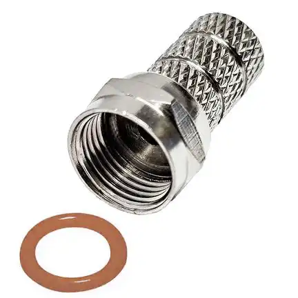 F-Stecker / F-Aufdrehstecker 5.0 mm mit Dichtring