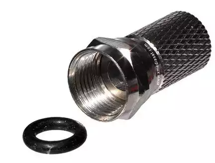 F-Stecker / F-Aufdrehstecker FS8.2D 8.2 mm 8.2mm mit Dichtring