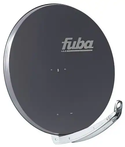 Satellitenschüssel - Fuba DAA850AQS Ø: 85 cm mit Quad LNB DEK 417 anthrazit Testsieger!