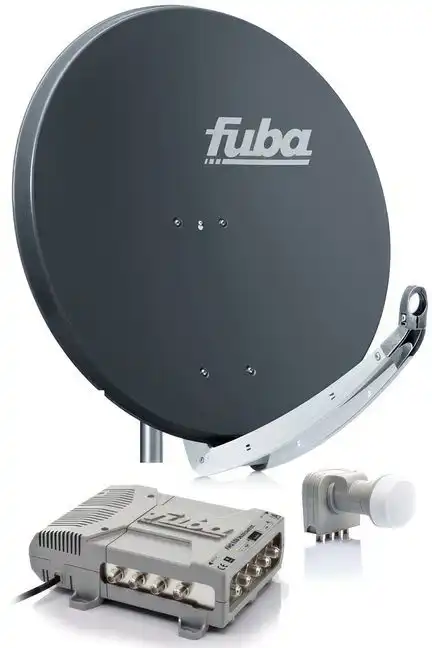 8 Teilnehmer Sat-Anlage - Fuba Profi85 HD08A   Schüsselgröße: 85 cm 8 Anschlüsse anthrazit 4K / 3D / HDTV ready