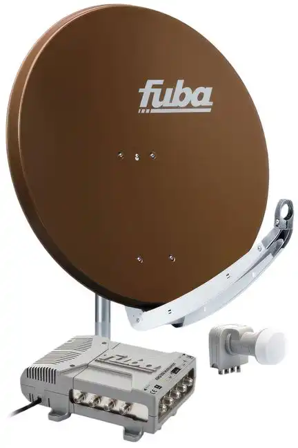 8 Teilnehmer Sat-Anlage - Fuba Profi85 HD08B   Schüsselgröße: 85 cm 8 Anschlüsse braun 4K / 3D / HDTV ready