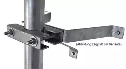 20cm Sat Mauerhalterset / Masthalter - XmediaSat MH200/60   Wandabstand: 20 cm feuerverzinkt rostfrei