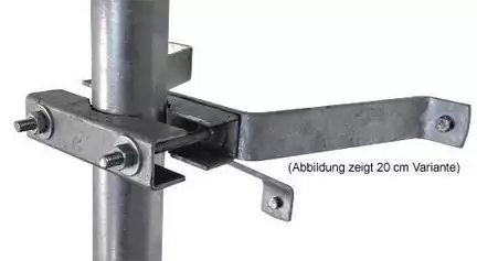 40cm Sat Mauerhalterset / Masthalter - XmediaSat MH400/60   Wandabstand: 40 cm feuerverzinkt rostfrei