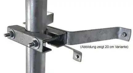 50cm Sat Mauerhalterset / Masthalter - XmediaSat MH500/60   Wandabstand: 50 cm feuerverzinkt rostfrei