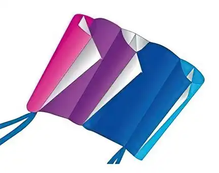 11111X-Kites WindFoil Kites Cool Breeze - stabloser Einleiner-Drachen/Kinderdrachen (1-Leiner) rtf (flugfertig) 96 cm bunt
