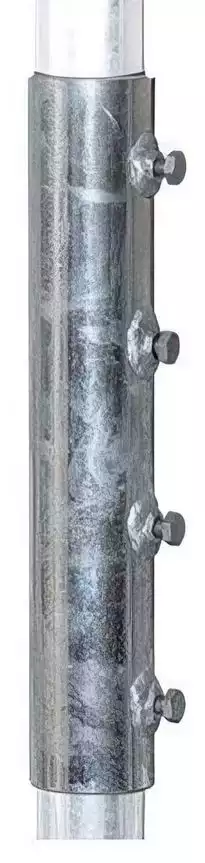 XmediaSat MVH48 48mm Masthülse / Verbinder   für 48er Rohr feuerverzinkt rostfrei