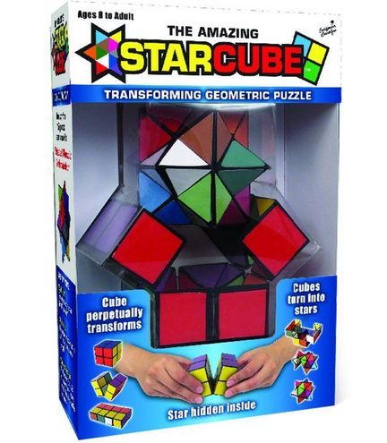 StarCube Stern-Zauberwürfel - tolles Geschicklichkeits und Geduldsspiel 5.5  x 5.5 cm bunt